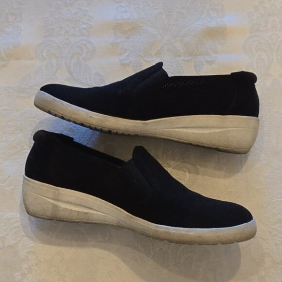 Anne Klein Sport Yale Black Wedge Sneaker 8.5 - Picture 8 of 10